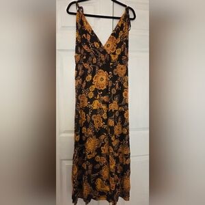 NWT Brown Floral Boho Dress